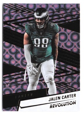 2025 Panini Revolution Jalen Carter #136 Groove Parallel Philadelphia Eagles