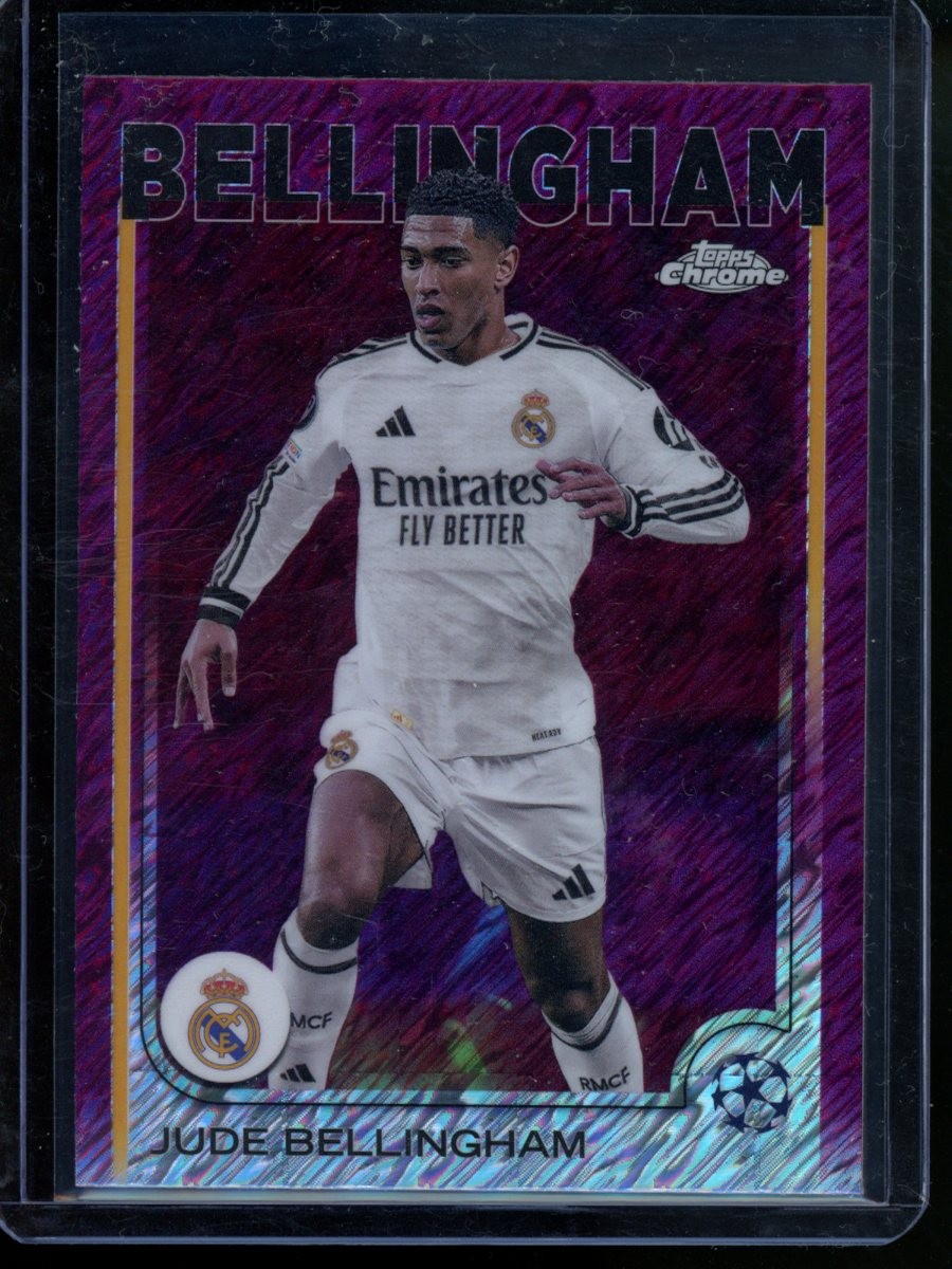 2024-25 Topps Chrome UEFA Club Competitions #22 Jude Bellingham Purple