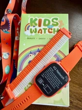 NWB OKYUK 4G Smartwatch, Kids Watch w/SIM Card, Games, SOS Emergency Call Button