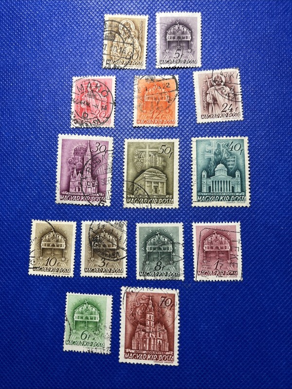 14 Hungary Stamp - 1941-1942!, Used 