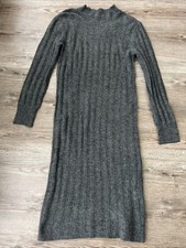 A New Day Midi Sweater Dress Womens XSmall Gray Wool Blend