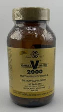 SOLGAR Formula V VM-2000 Multinutrient Formula Dietary Supp. 180 Tabs Exp 07/27