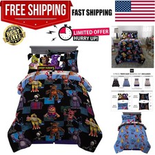 Kids Bedding Super Soft Comforter and Sheet Set with Sham, 5 Piece Twin Size,...