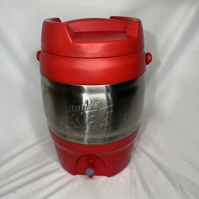 Bubba Keg 384 Stainless 3 Gallon Keg Water Cooler Red Picnic Tailgating BBQ