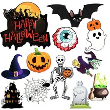 12 Pcs Halloween Magnets Fridge Car Garage Door Decorations Fresh Style