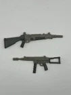 GIJoe Classified Retro GIJoe Trooper Machine Gun & Rifle Lot Fodder 1/12 Scale