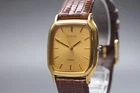 [Near MINT] 1981 Vintage Seiko Dolce 5E31-5B30 Gold Square Quartz Men from JAPAN