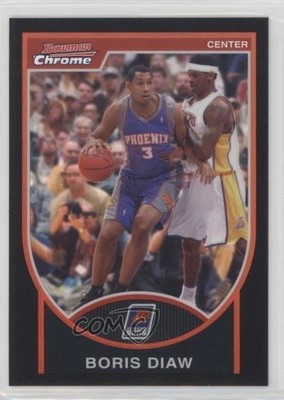 2007 Bowman Draft Picks & Stars Chrome Black Refractor 33/199 Boris Diaw #78 1l4
