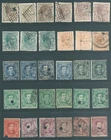 SPAIN early used stamp collection: Higher Values