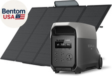 EF DELTA 3 Ultra Portable Power Station with 400W Solar Panel, 3072Wh Lifepo4 B
