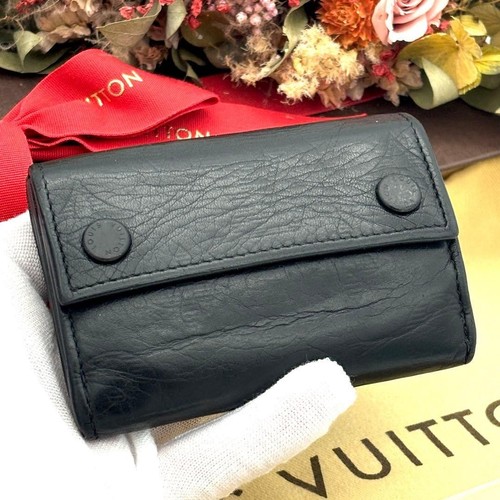 Louis Vuitton Monogram Shadow Wallet Fold Leather Excellent