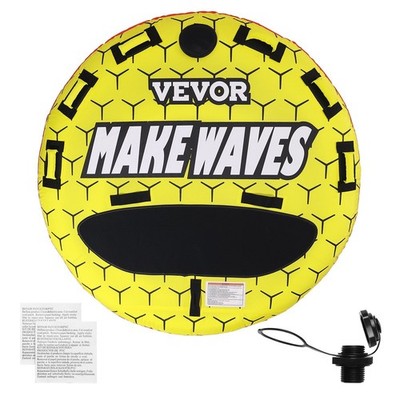 3-Rider Tow Tube: 63'' Round, Full Nylon Cover, EVA Handles, Speed Valve