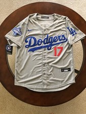HOT Shohei Ohtani Dodgers Men's Gray Away Jersey Stitched 17