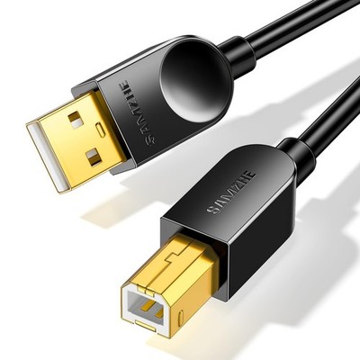 SAMZHE 3FT USB A to B Printer Cable, High Speed Printer Cord for HP Canon Epson