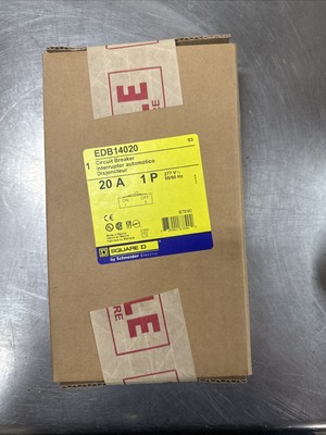 NEW Square D EDB14020 20A 277V 1 Pole Circuit Breaker NEW IN BOX