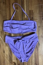 Women's Lavender Bikini Set Swimsuit, Medium, Ties On From And Back D-1159