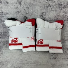 New Lot of 2 - 6 Packs - Nike Everyday Cushioned Dri-FIT Crew Socks Youth 3Y-5Y