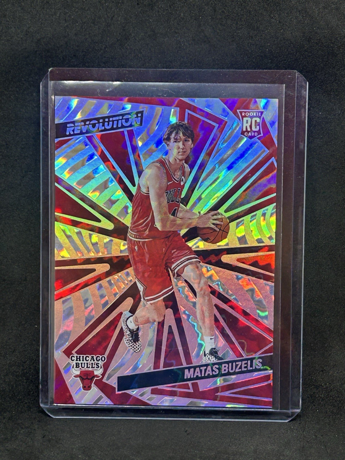 2024-25 Panini Revolution #129 Matas Buzelis Lightning Rookie RC #/175 Bulls A5