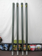 16 Feet- Antenna Tower Mast Poles 4 Aluminum Ribbed 4 Four-foot Sections Poles