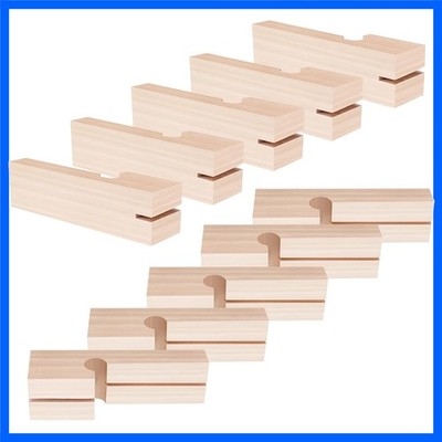 10 Pcs Versatile Wood Masonry Line Blocks for Precision Construction Projects