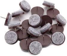 50Pcs round Heavy Duty Felt Furniture Pads, Nail on Furniture Sliders Hardwood F