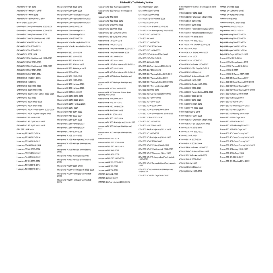 Tusk Brake Pad - Carbon Rear For KTM 85 SX 17/14 2021-2023 - Image 3 of 3
