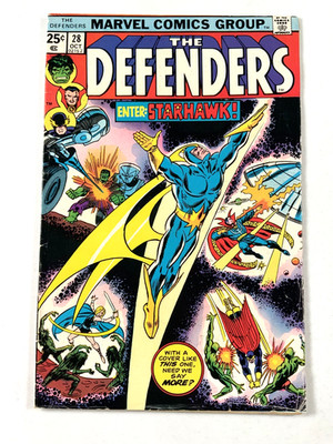 Marvel DEFENDERS (1975) #28 Key 1st Starhawk App VG (4.0) Ships FREE!