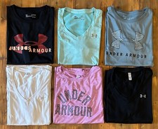 UNDER ARMOUR - SET OF 6 - GIRLS - SHIRTS - XL 5 AND L 1