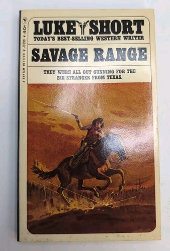 Luke Short Paperback Westerns Lot of 7 Bantam Books 1957-1966. Excellent. - Picture 11 of 18
