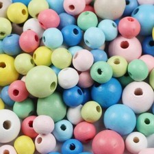 Wooden Bead Round Spacer Beading Wood Beads Jewelry Findings 8/10/12mm 50 200Pcs