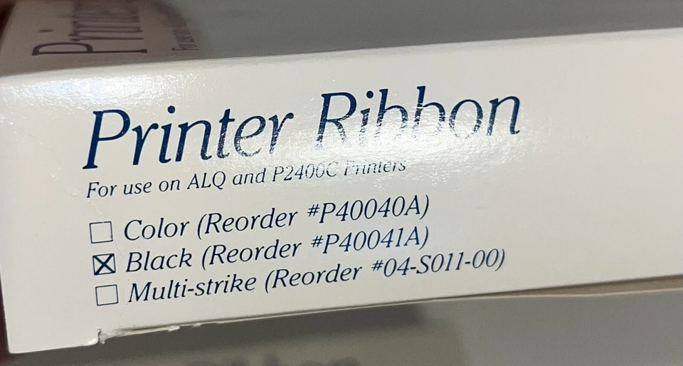 ALPS 2 Color Ribbon 2 Black Ribbon New In Box - Image 4 of 4