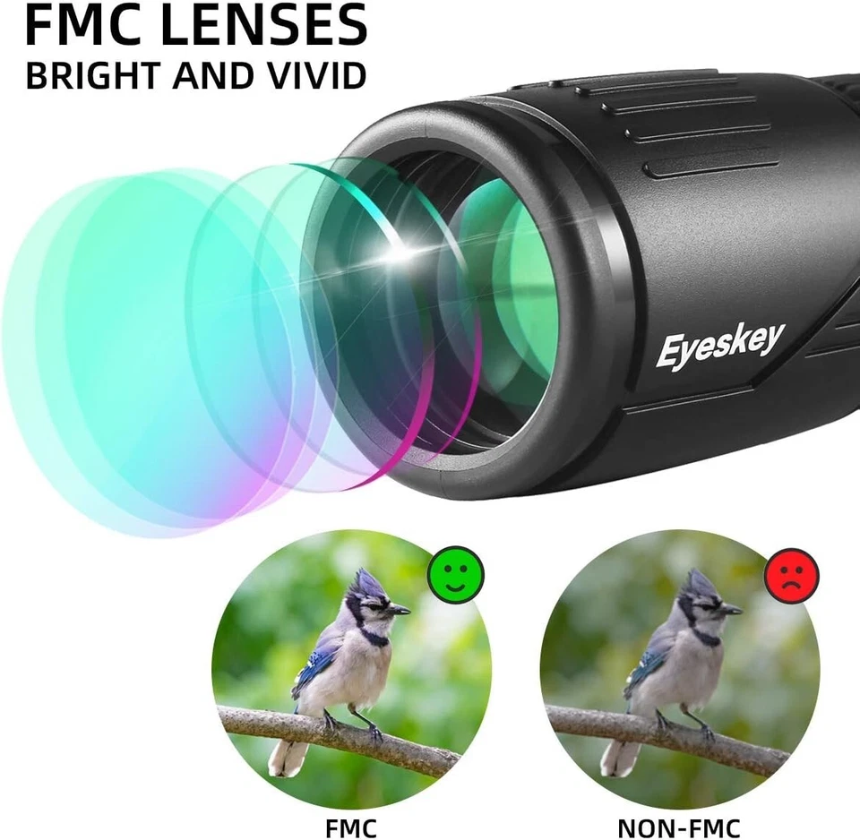 Eyeskey Seeker Pro HD Pocket Monocular (8-24X42), Waterproof, Fog-Proof, NIB - Image 3 of 4