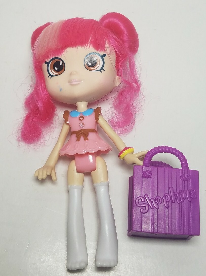 Shopkins Lil Shoppies Doll Donatina With Shopping Bag