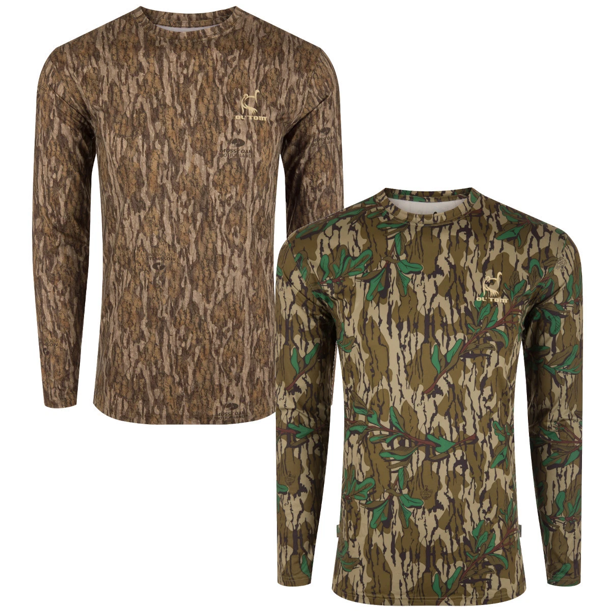 Drake Ol' Tom Performance Camo Long Sleeve Crew Lightweight Turkey Hunting Shirt