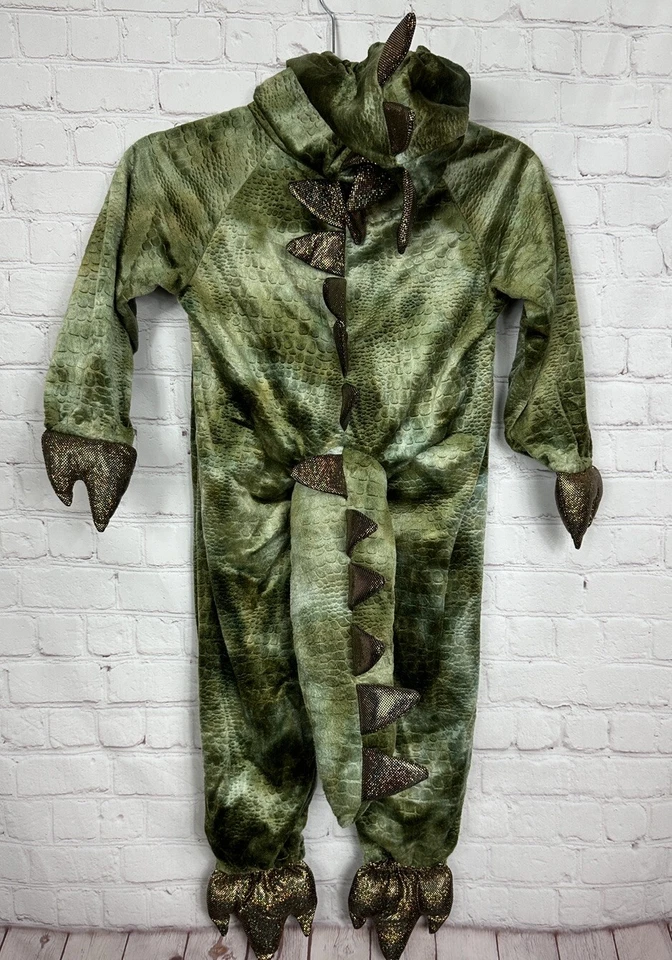 Disfraz Princesa Paraíso Dinosaurio Verde Una Pieza Halloween Talla XS GUC Foto 2 de 4