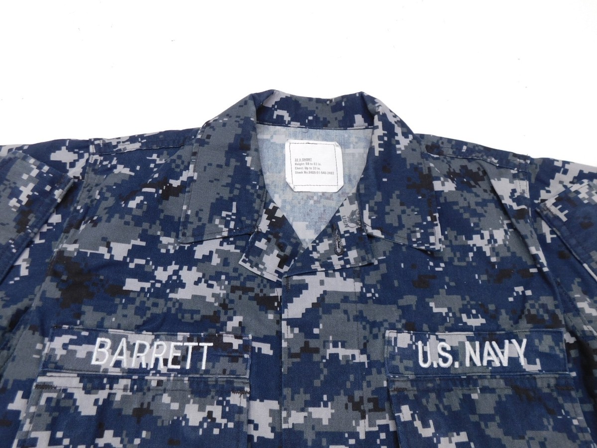 ヒヨウドウ　HYDO ST-W ANCUS NAVY CAMO US Navy NWU Blouse 32 X-Short Type II USN Blue Camo Working