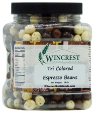 Tri Colored Espresso Beans - 1.5 Lb Tub - Free Expedited Shipping!