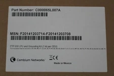 CAMBIUM NETWORKS C000065L007A PTP 650 LPU & GROUDING KIT A005030