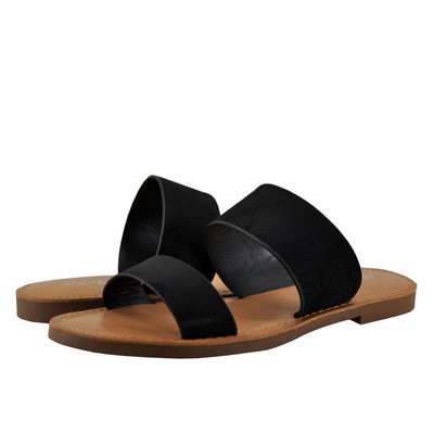 soda double strap sandals