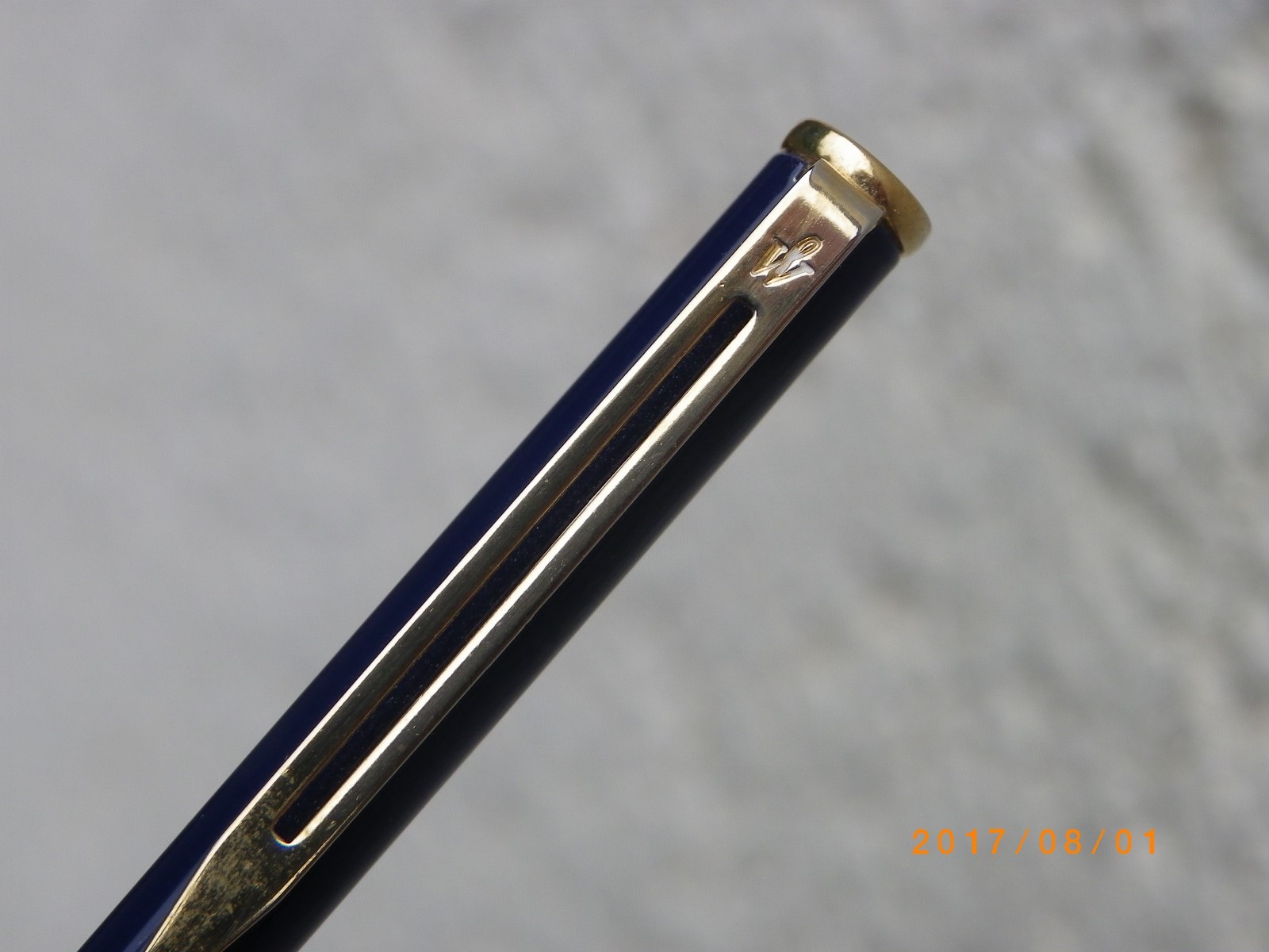 Stylo Roller Waterman Slim Extrêmement Fin (6mm) - Laqué Bleu Marine - Neuf De Stock