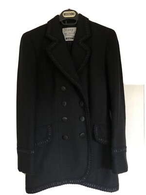 Vintage Moschino Cheap and Chic Blazer Jacket Black Size 8