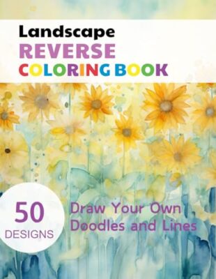 Simonis - Landscape Reverse Coloring Book  Watercolour Paintings for y - X555z