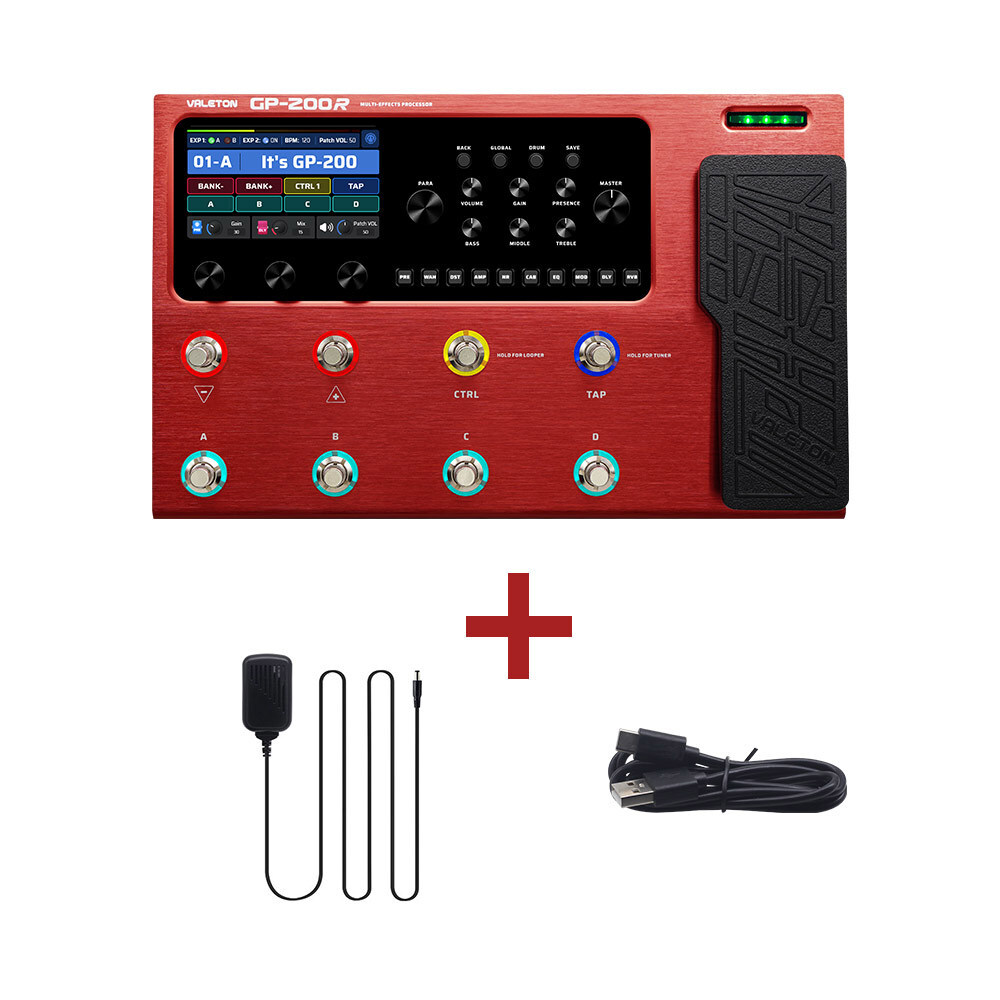 Valeton GP-200R Guitar Bass Amp IR Cabinet FX Loop MIDI I/O