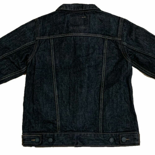 Levi's Jean Jacket Boys Trucker Red Tab Youth Teen Levi Denim, Dark Wash, XL $58 - Picture 2 of 6