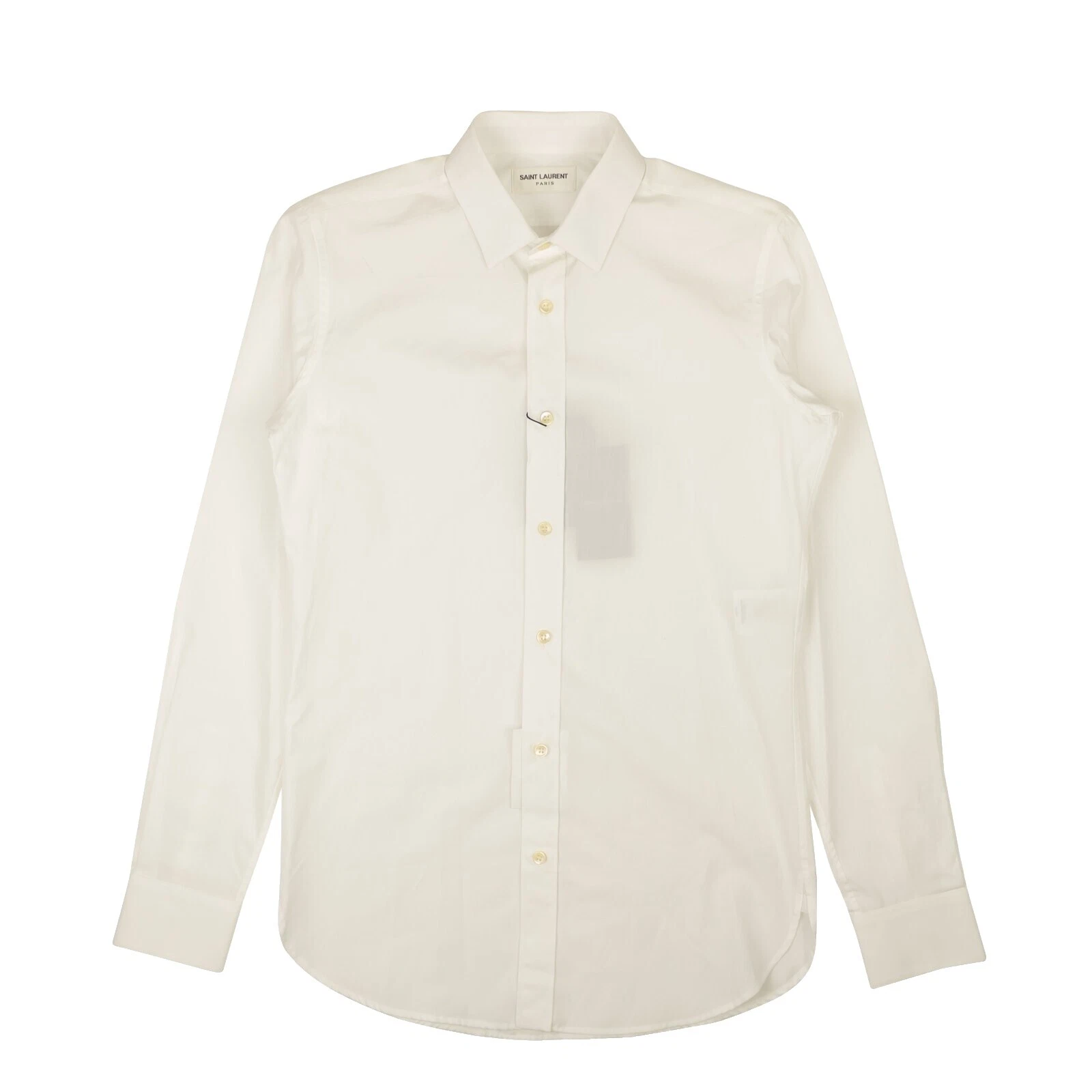 圣罗兰棉休闲纽扣衬衫男士