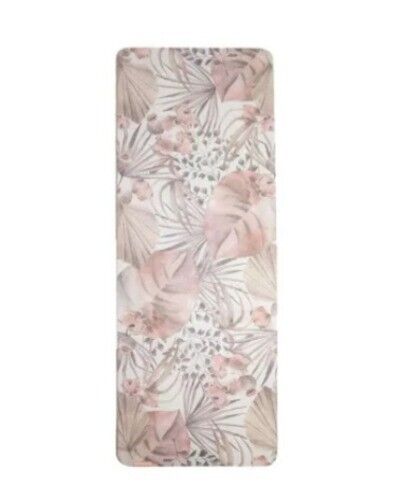 Blogilates Vegan Suede Yoga Mat Mystical Moment 6.9mm 68x24” Non Slip Floral NEW - Picture 3 of 9