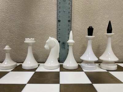 Jeu D'échecs Vintage URSS Kievplastmass 40x40cm - Années 1970 - Très Bon état