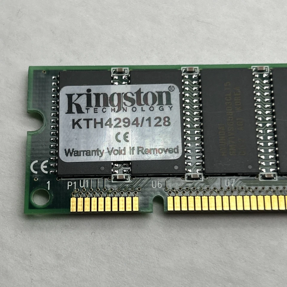 Vintage Kingston 128MB EDO ECC 168PIN DIMM ECC Memory Module 50NS KTH4294 /128 - Image 4 of 4