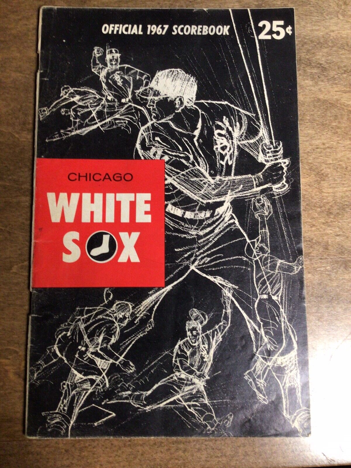 1967 CHICAGO WHITE SOX Vs CLEVELAND OFFICIAL SCOREBOOK SCORECARD