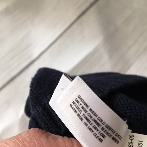 Baby GAP navy knit hat with ears - Picture 6 of 6